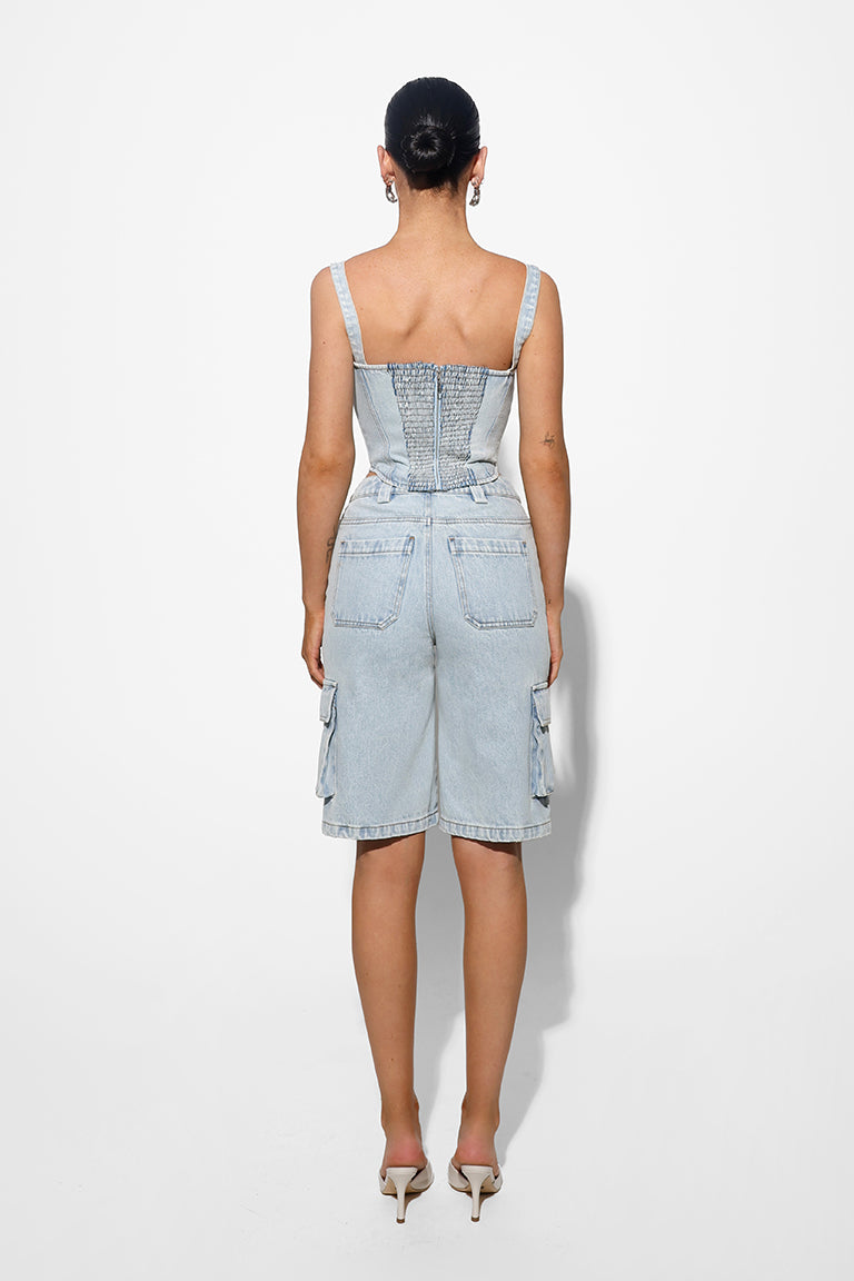 MONICA CORSET | LIGHT BLUE