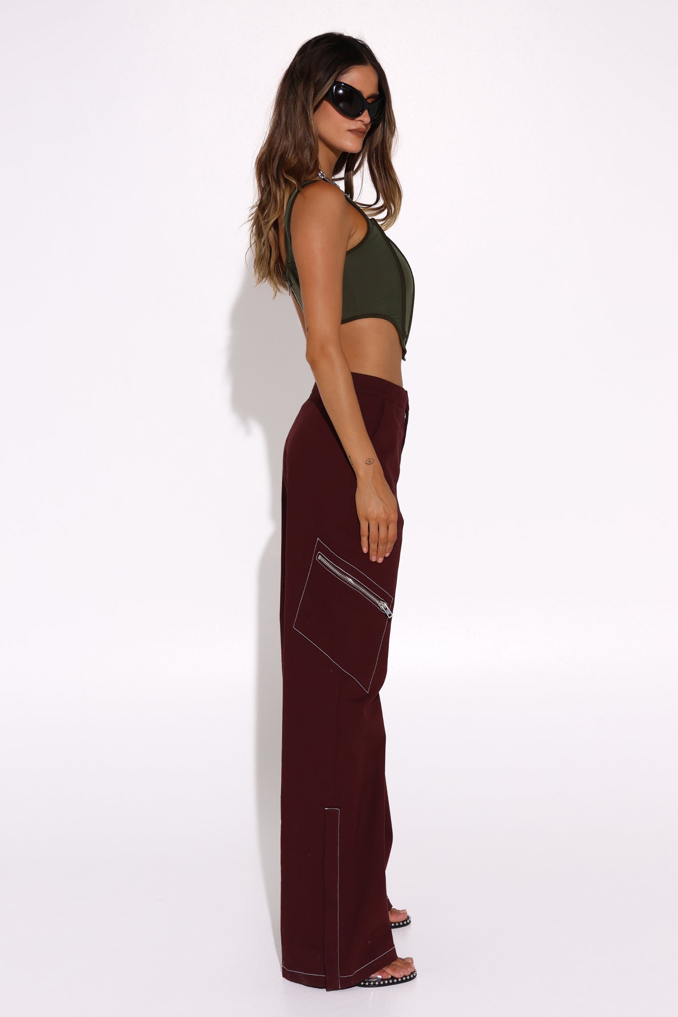 VAEDA PANTS | PLUM