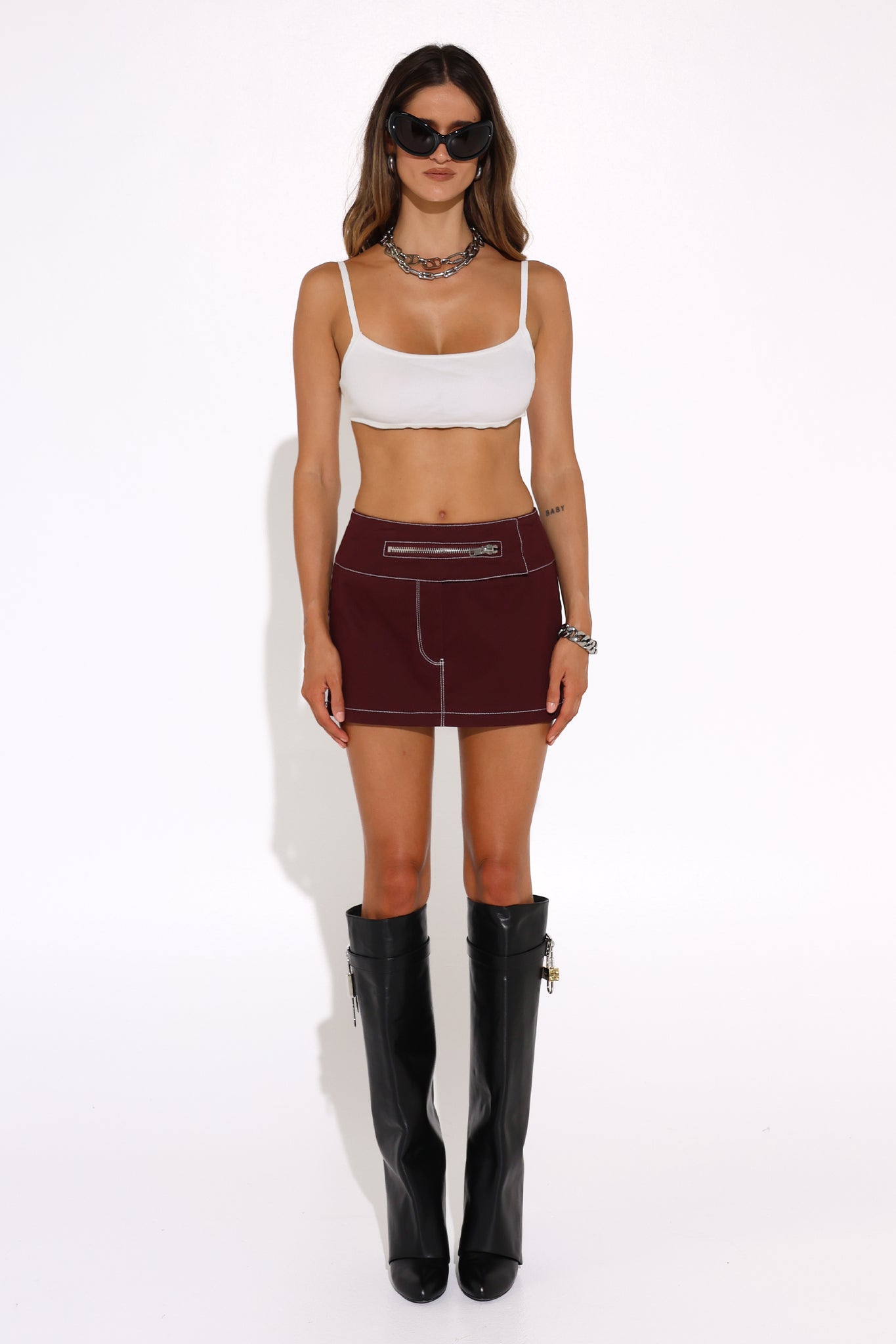 VAEDA SKIRT | PLUM