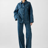 VALENTINO PANTS | INDIGO SEQUIN