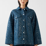 VALENTINO JACKET | INDIGO SEQUIN
