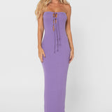 VIENNA MAXI DRESS | PURPLE