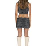 IVY MINI SKIRT | SILVER
