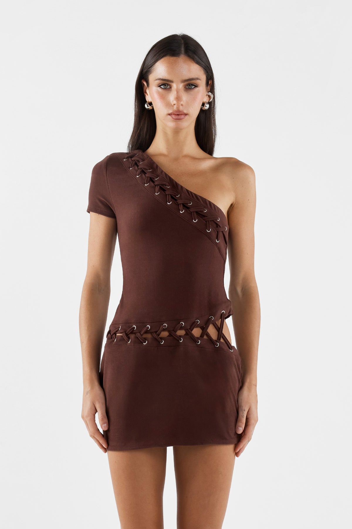 ALEXIS MINI DRESS | CHOC