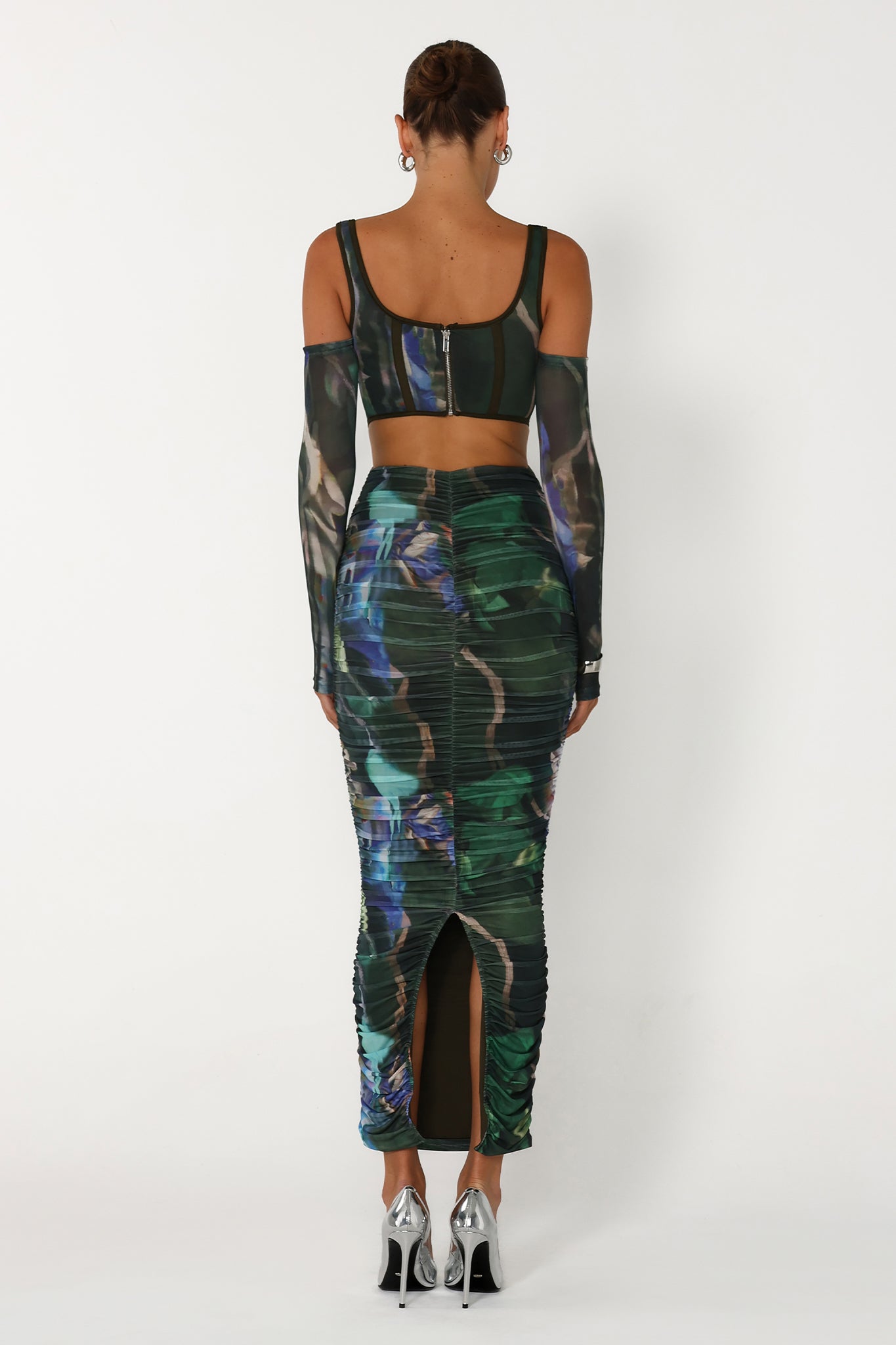 ARIA MIDI DRESS | MIDNIGHT FLORA