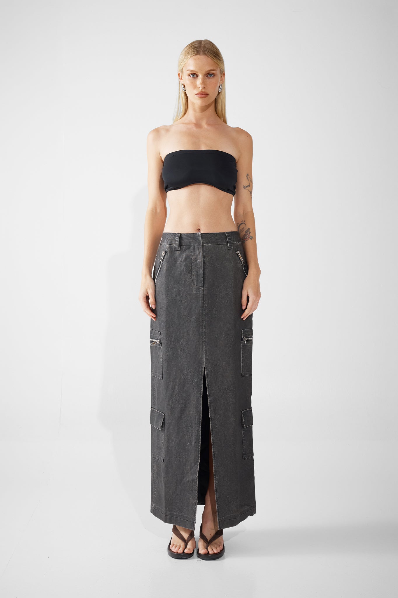 AVERY MAXI SKIRT | VINTAGE BLACK
