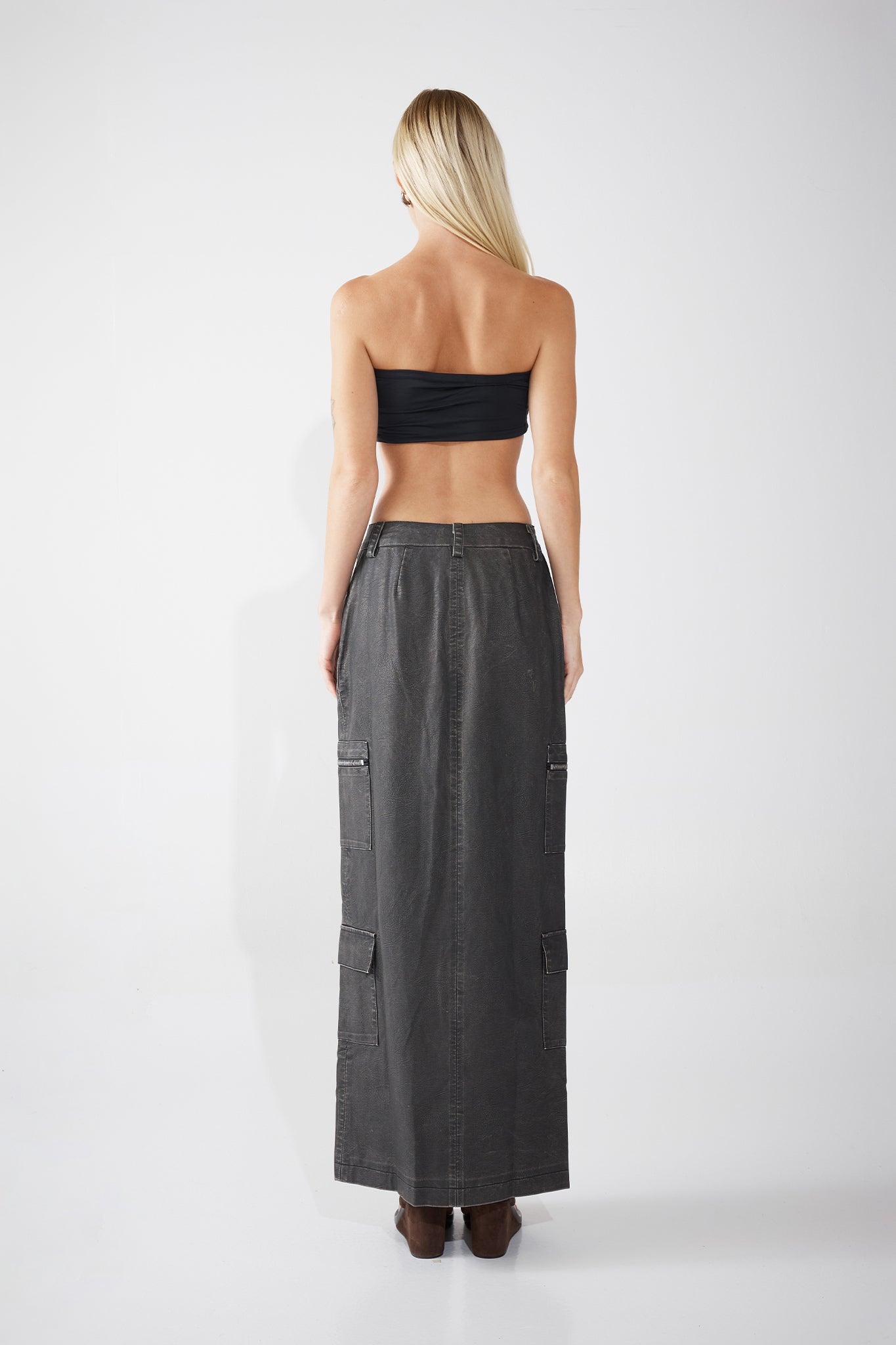 AVERY MAXI SKIRT | VINTAGE BLACK