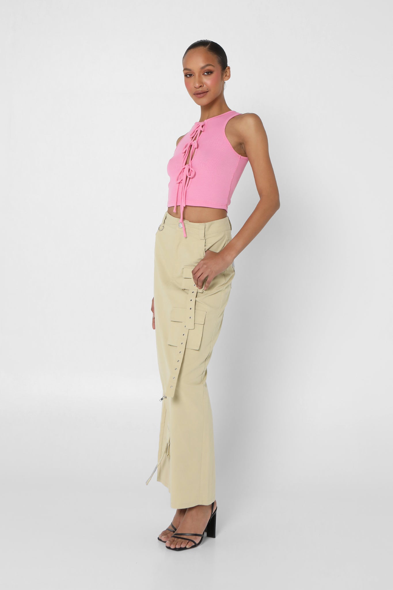 CAMILA MIDI SKIRT | BEIGE