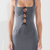 BRANDY MINI DRESS | GREY