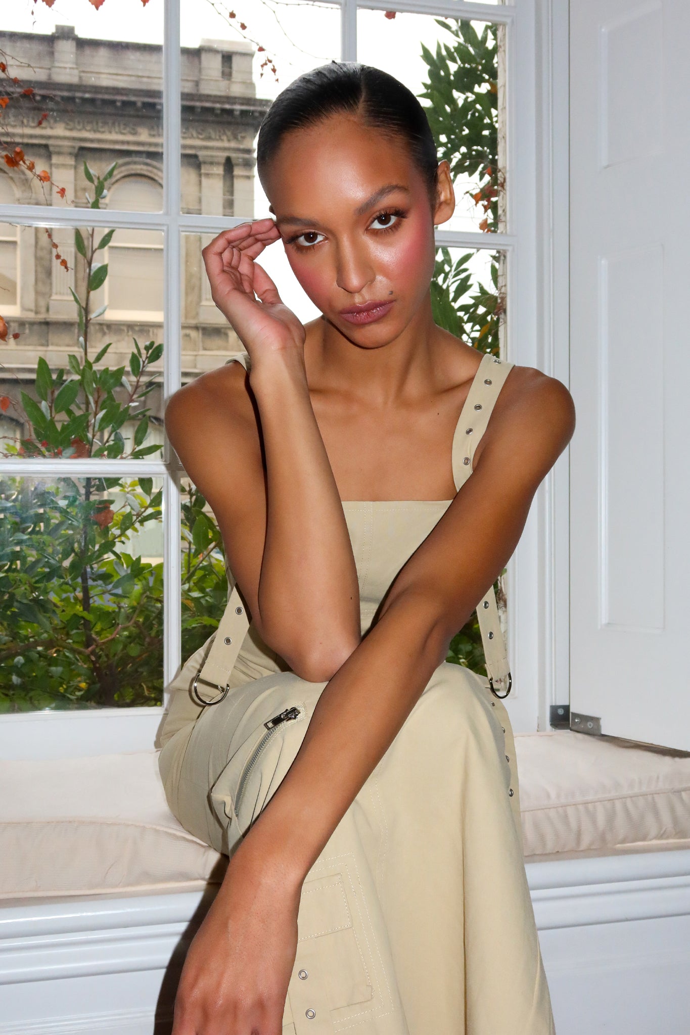 CAMILA MIDI SKIRT | BEIGE