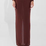 MADDOX MAXI SKIRT | CHOC