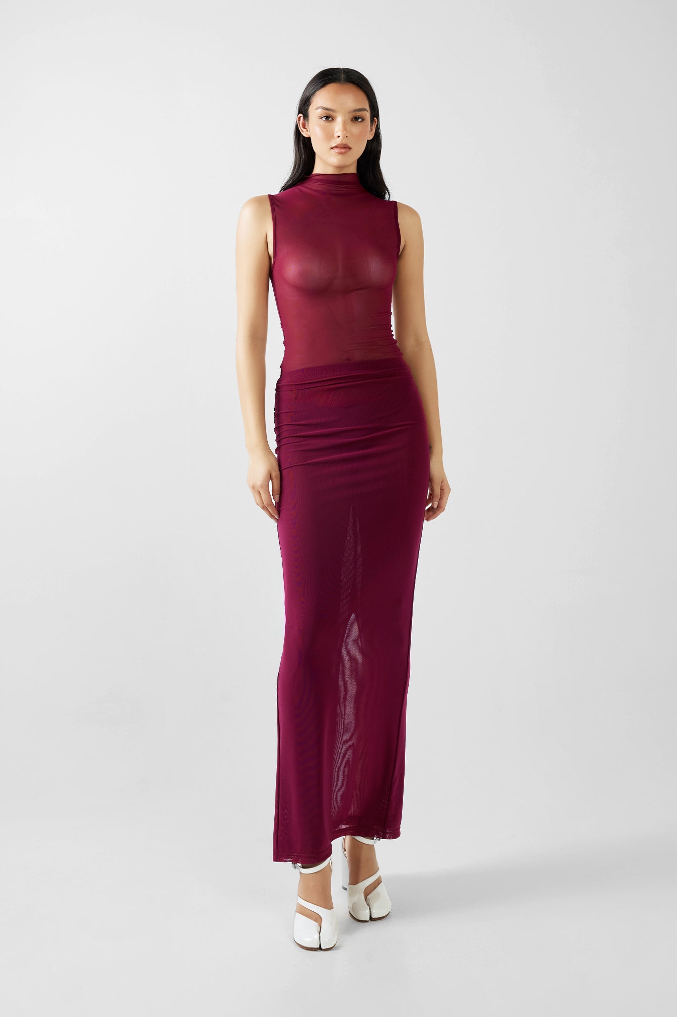 MADDOX MAXI SKIRT | PLUM