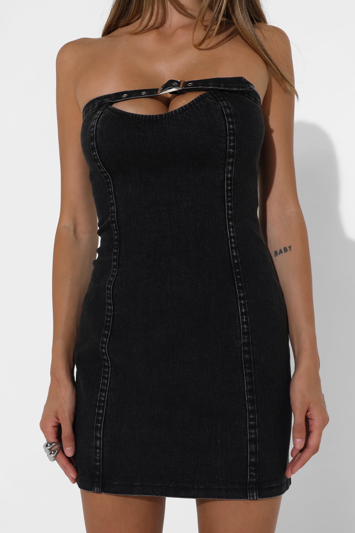 IMMY MINI DRESS | VINTAGE BLACK