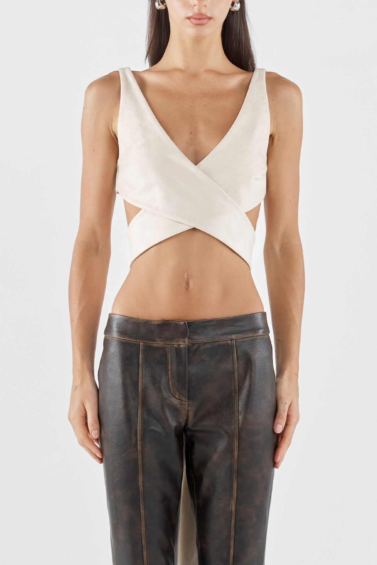 IMOGEN WRAP TOP | CREAM