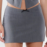 BECKY MINI SKIRT | GREY