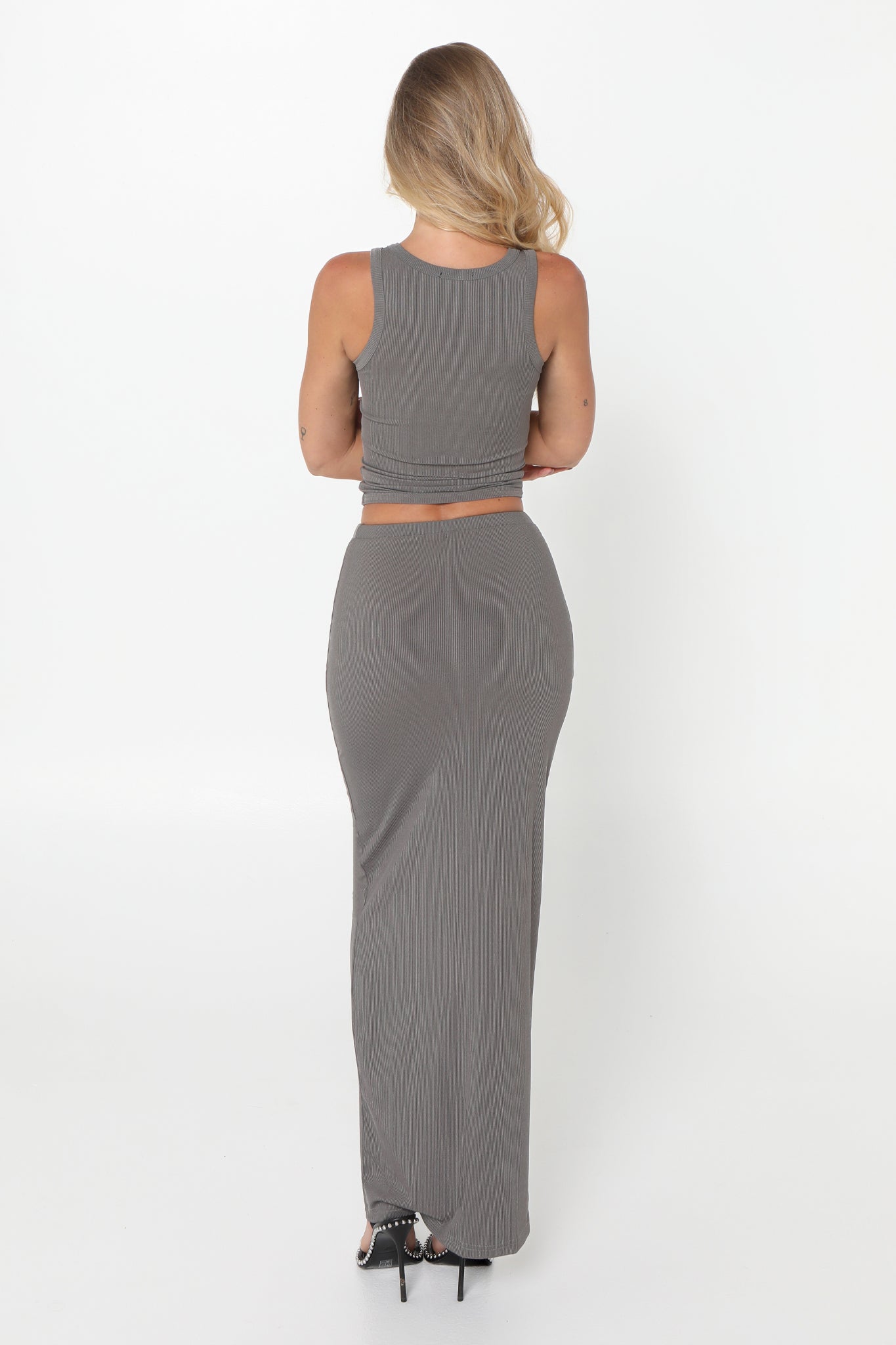 KENDRA SKIRT | SLATE