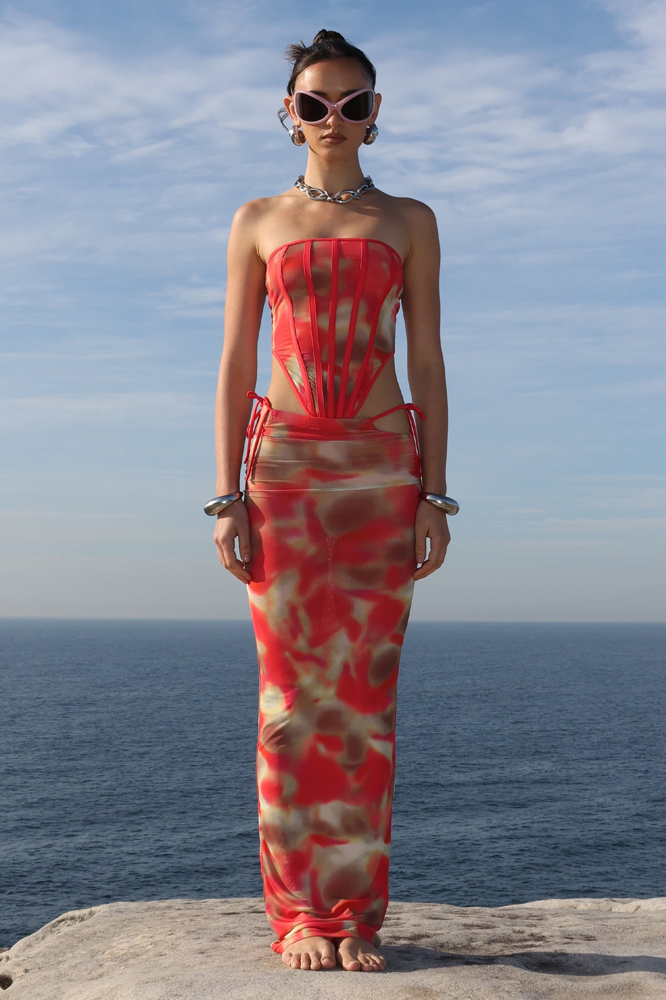 KHLOE CORSET | MOLTEN ROSE