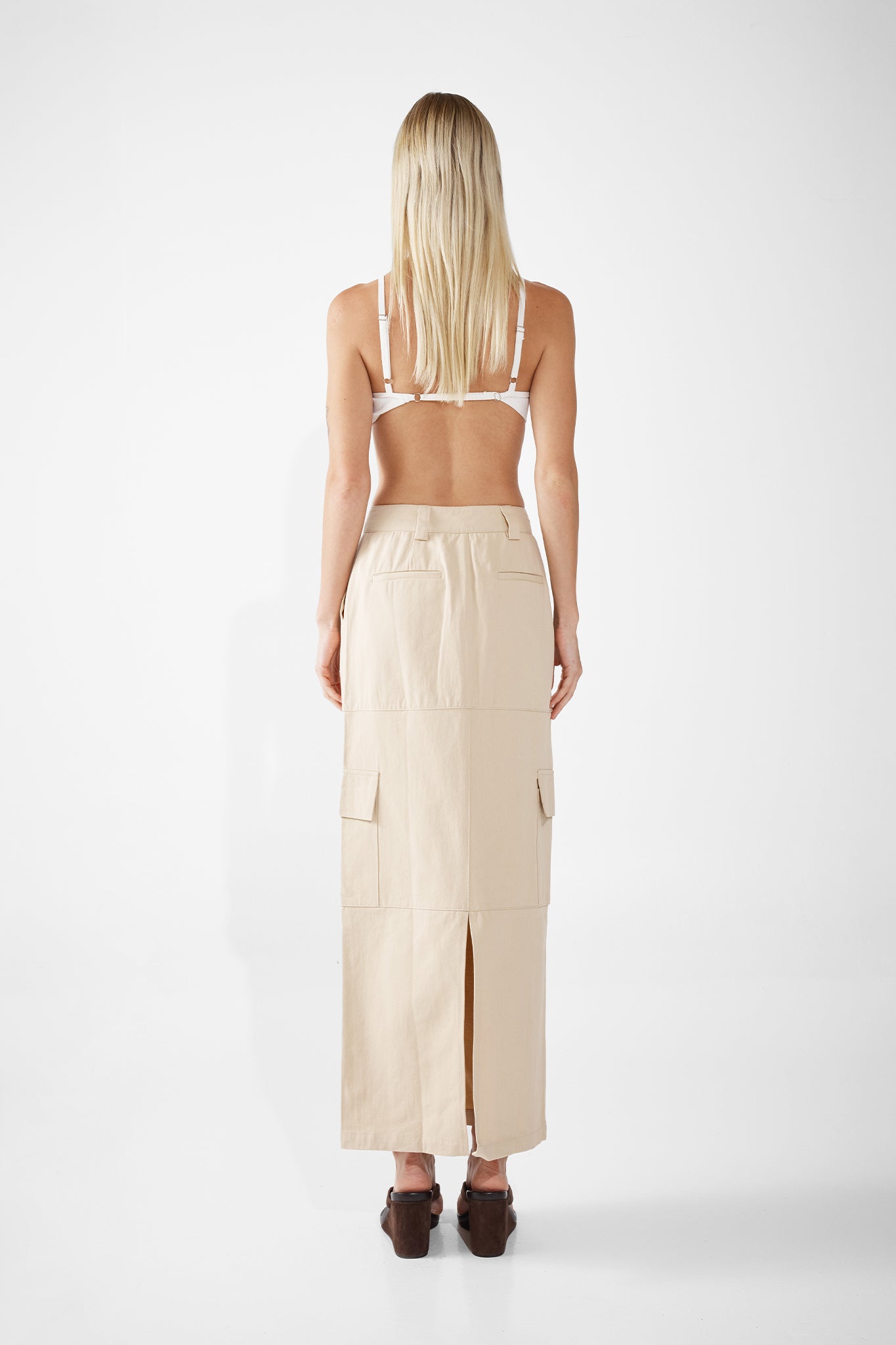 LAIKON CARGO MAXI SKIRT | SAND