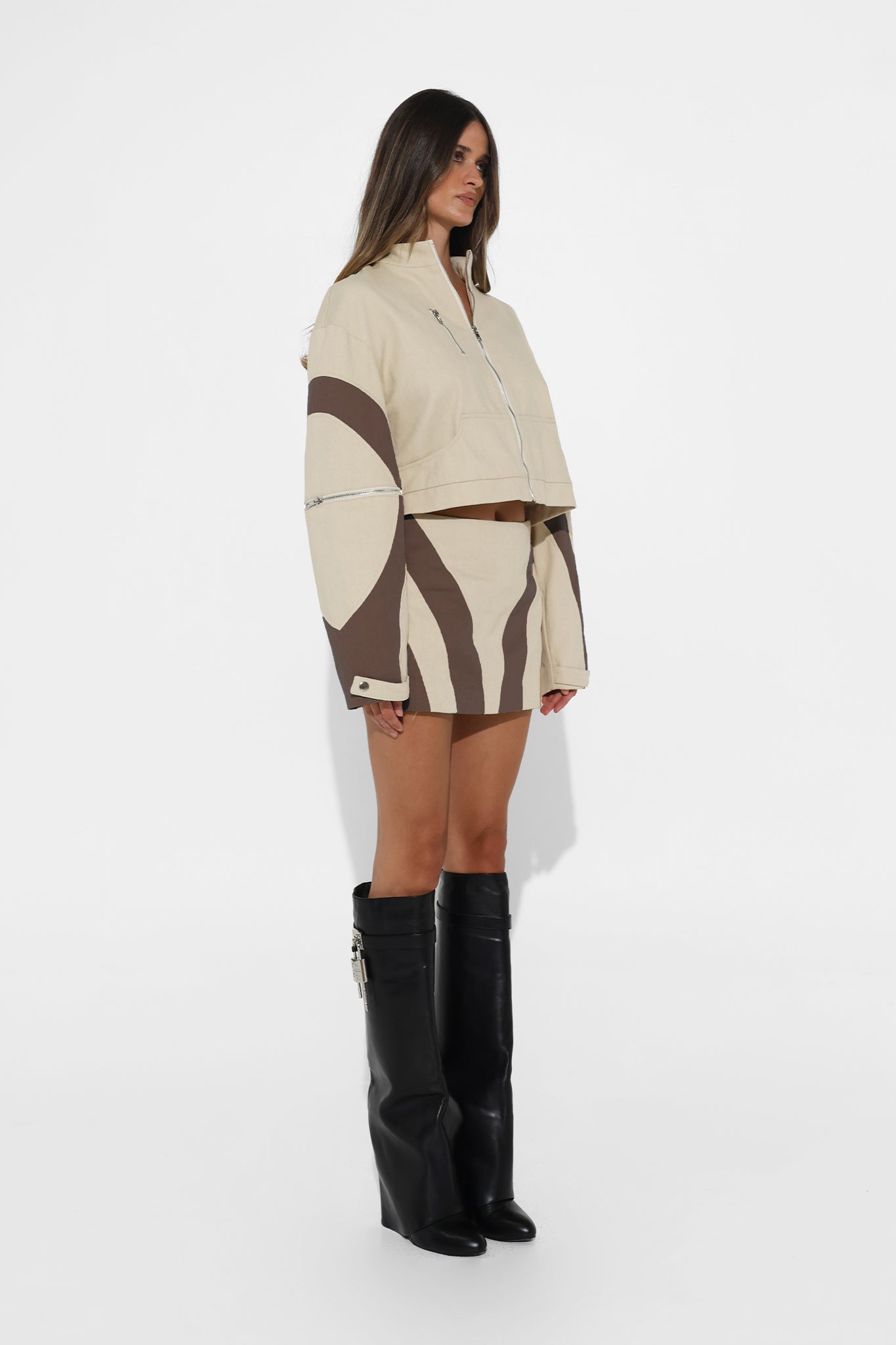 LEILANI JACKET | SAND/CHOC