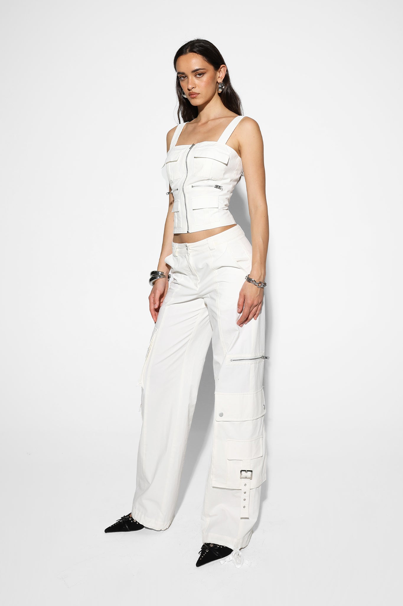 LEVI CARGO PANTS | WHITE
