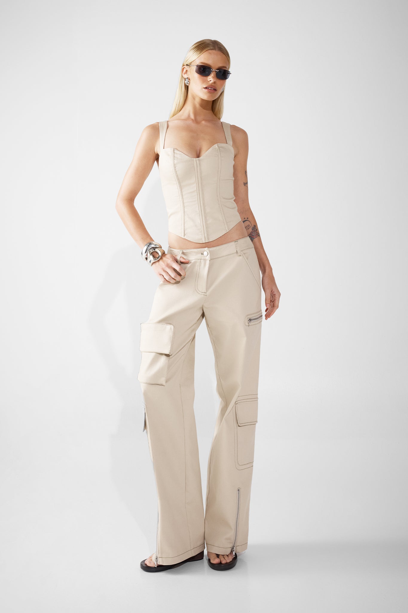 LUCIOUS PANTS | BONE