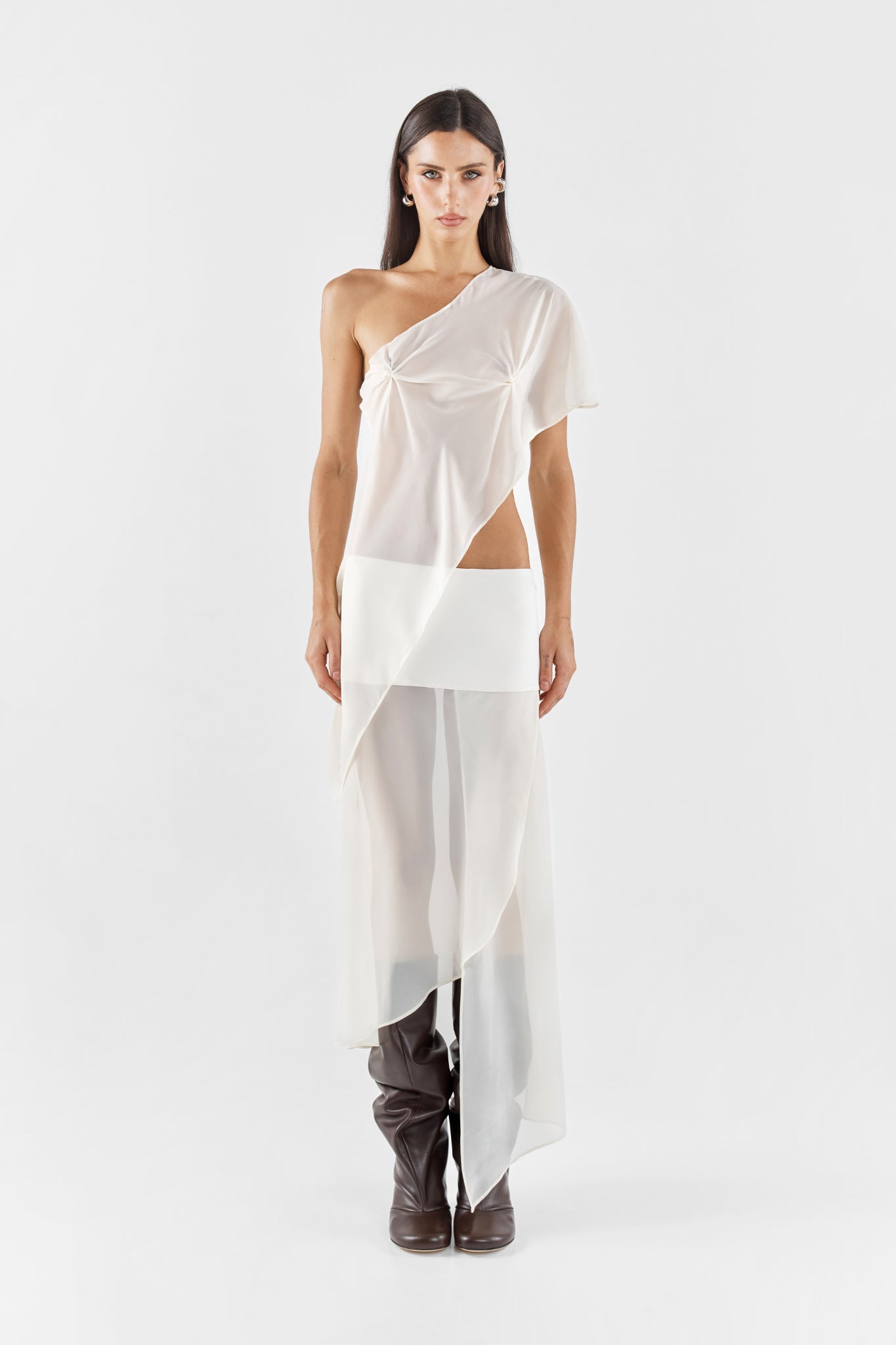 MARILYN SHEER TOP | IVORY