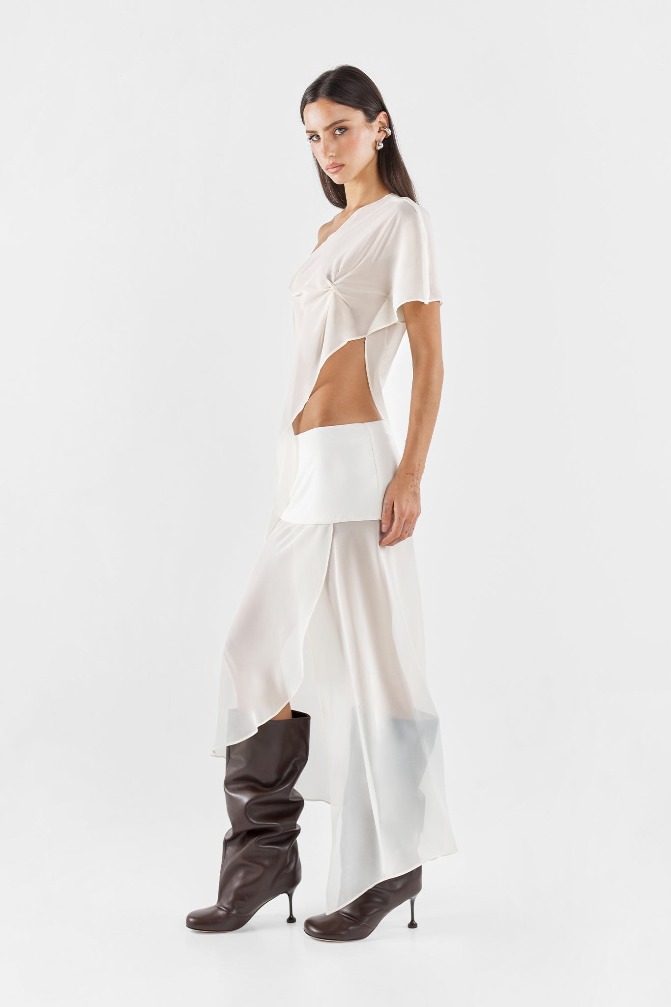 MARILYN SHEER TOP | IVORY