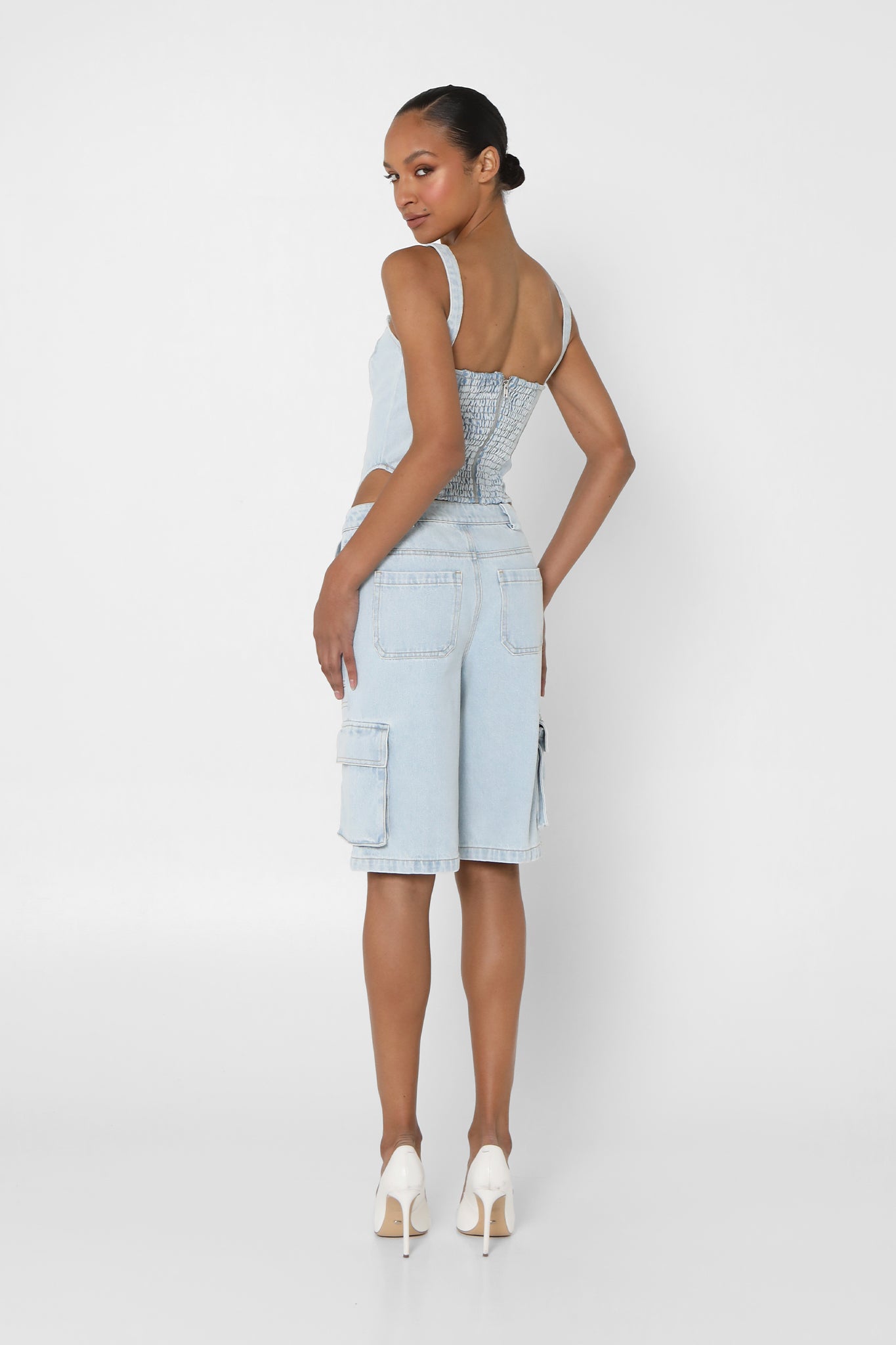 MONICA CORSET | LIGHT BLUE