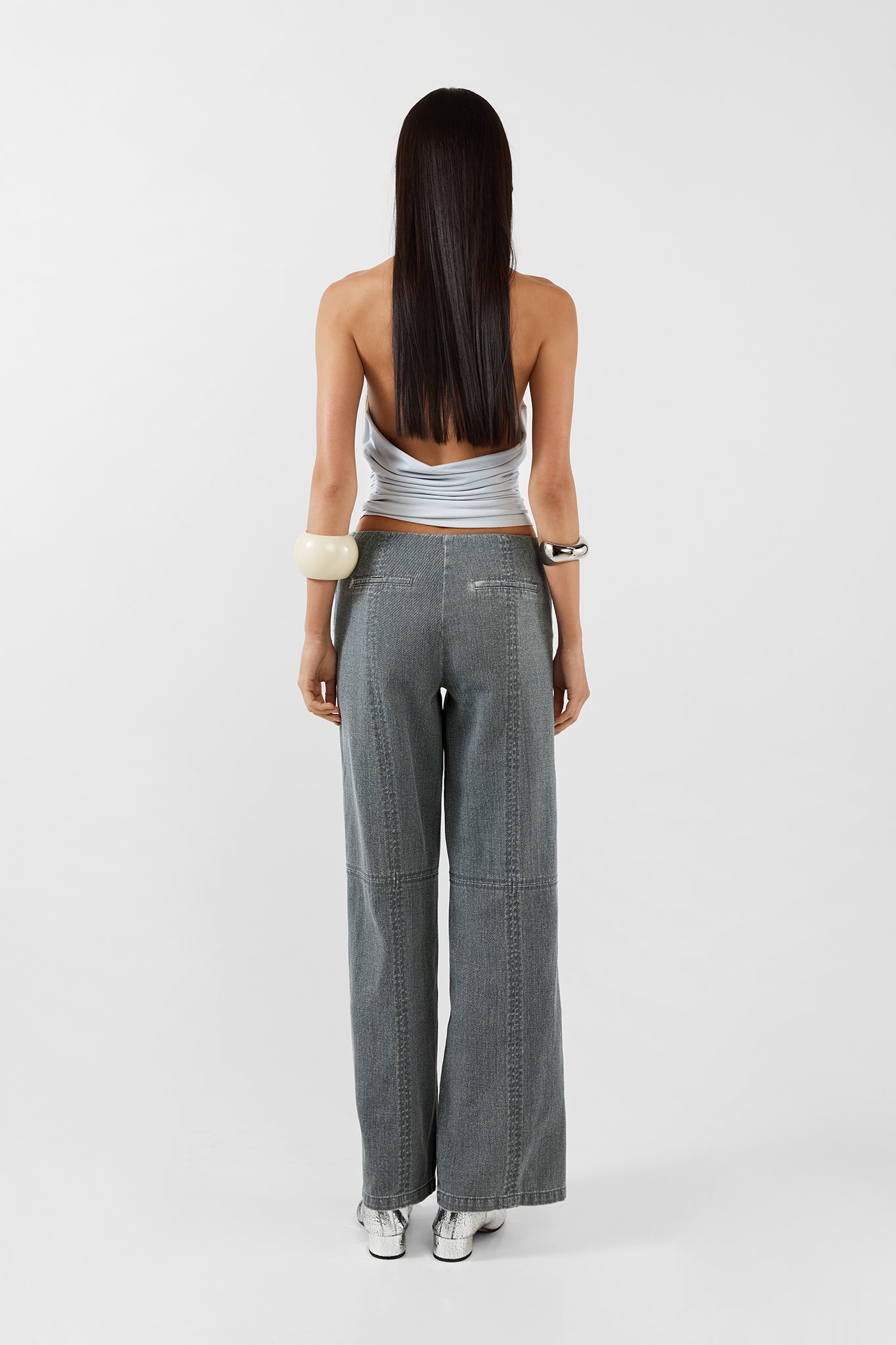 NYRA PANTS | STEEL