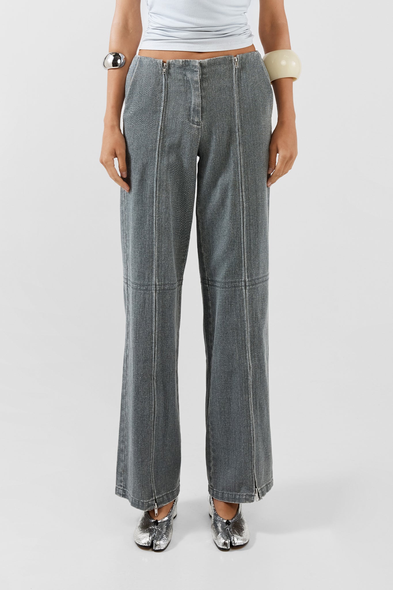 NYRA PANTS | STEEL