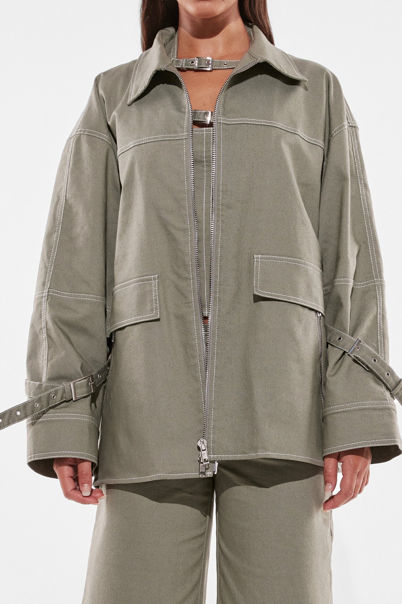 RHOMONA JACKET | SAGE