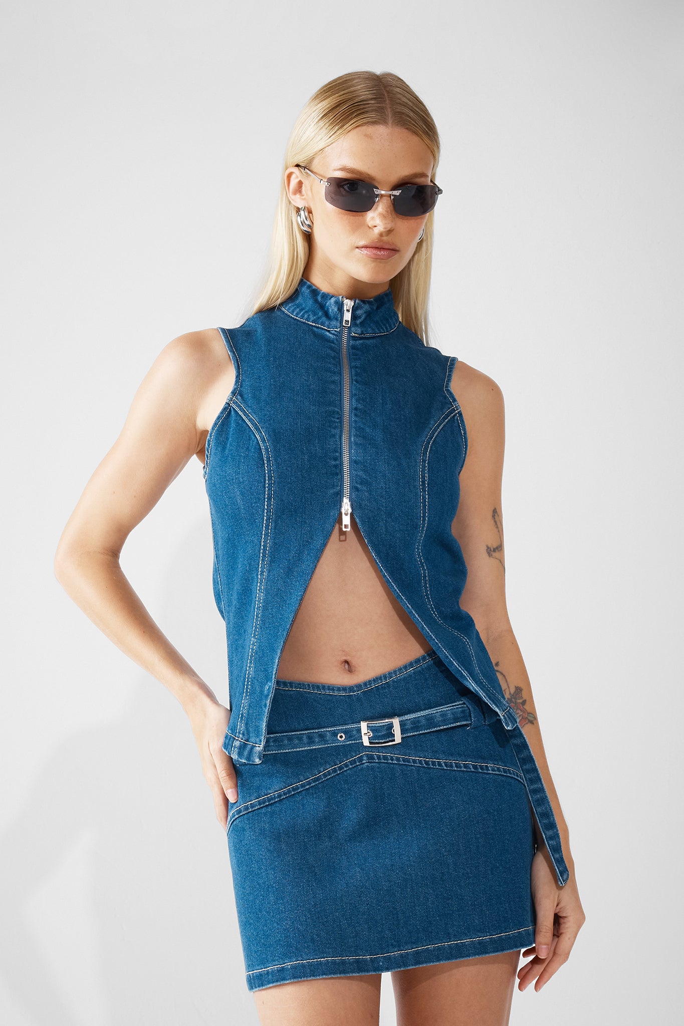 HADLEY TOP | BLUE DENIM