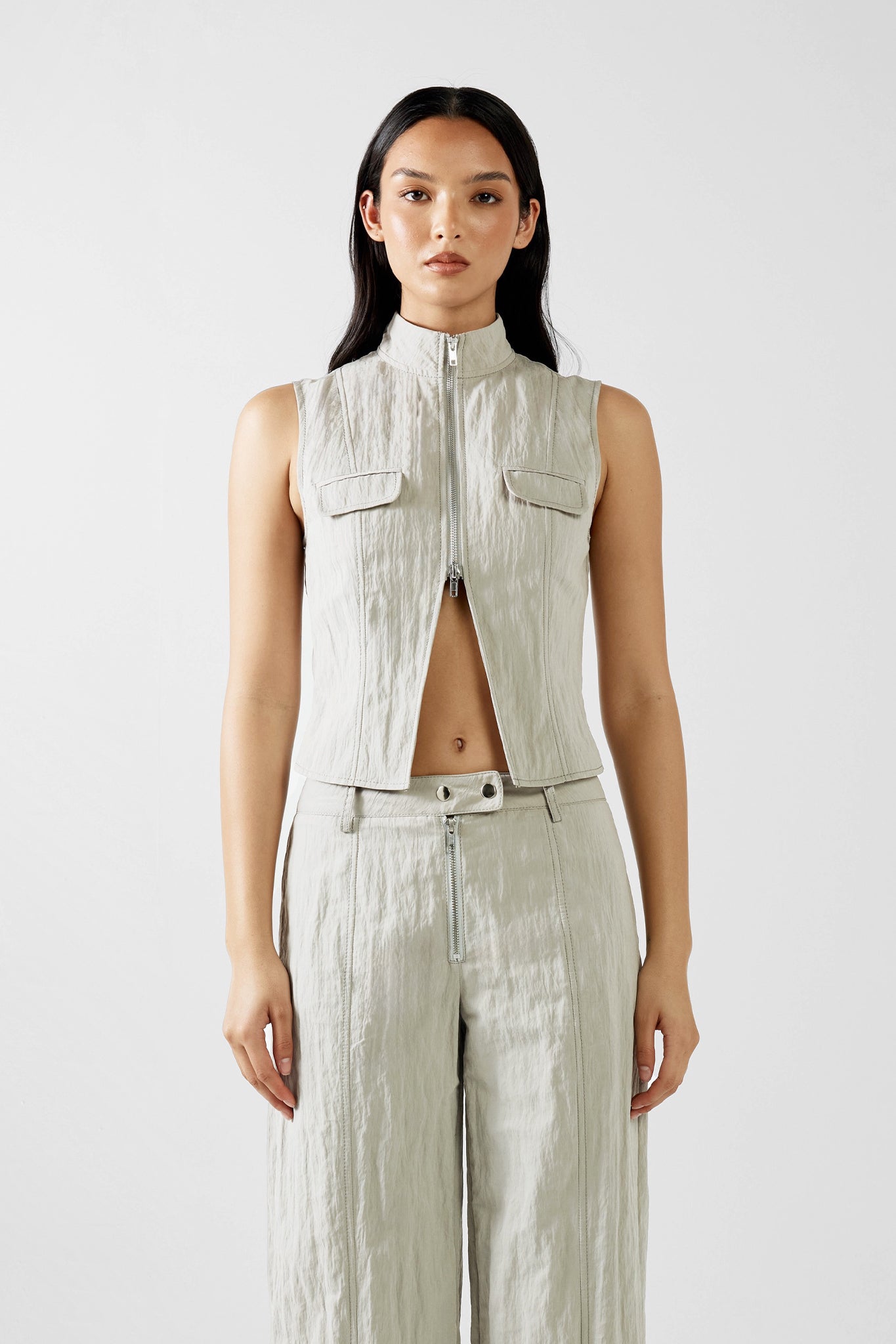 TASHA VEST | COOL GREY