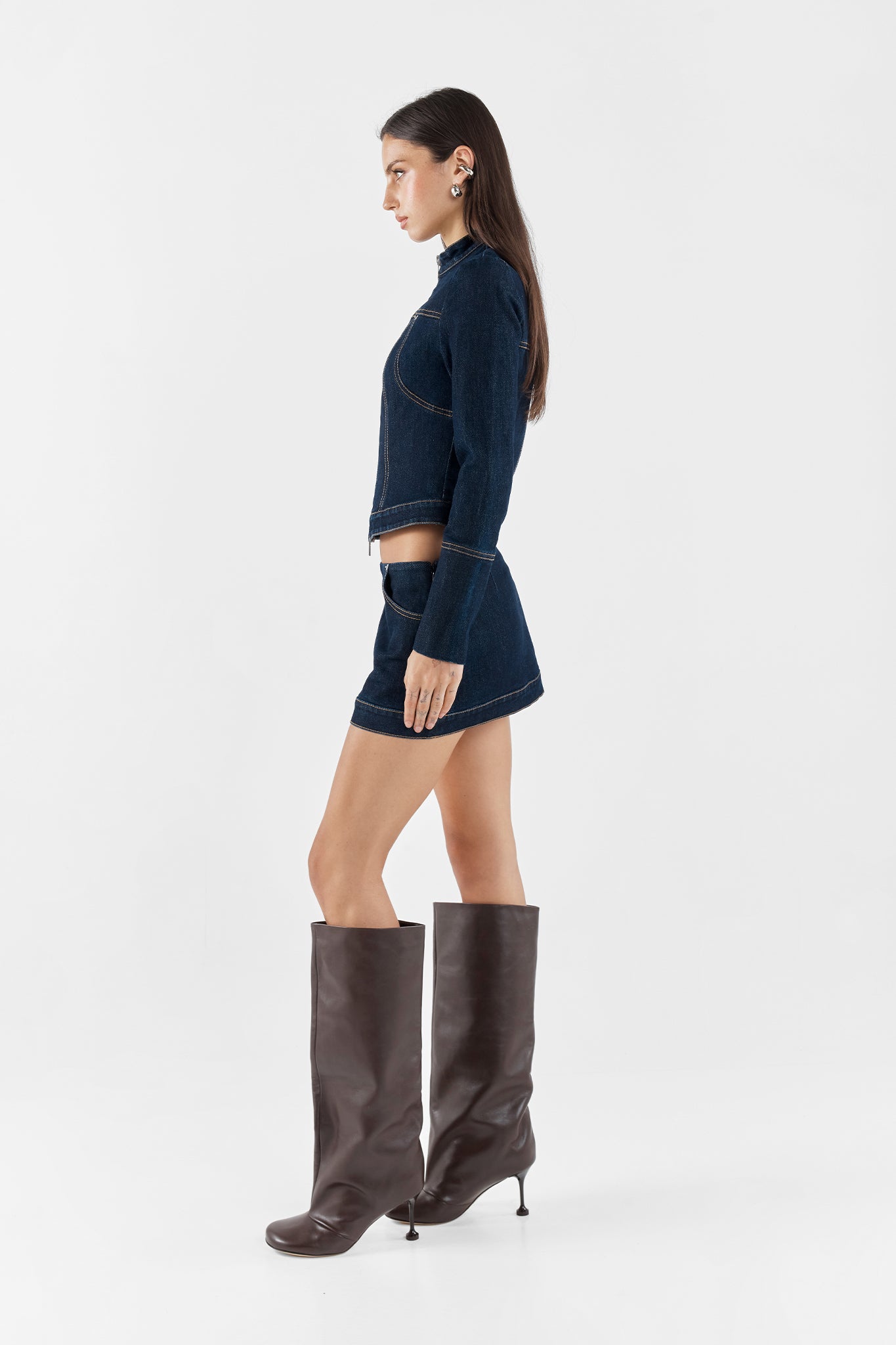 TRAVIS MICRO SKIRT | INDIGO