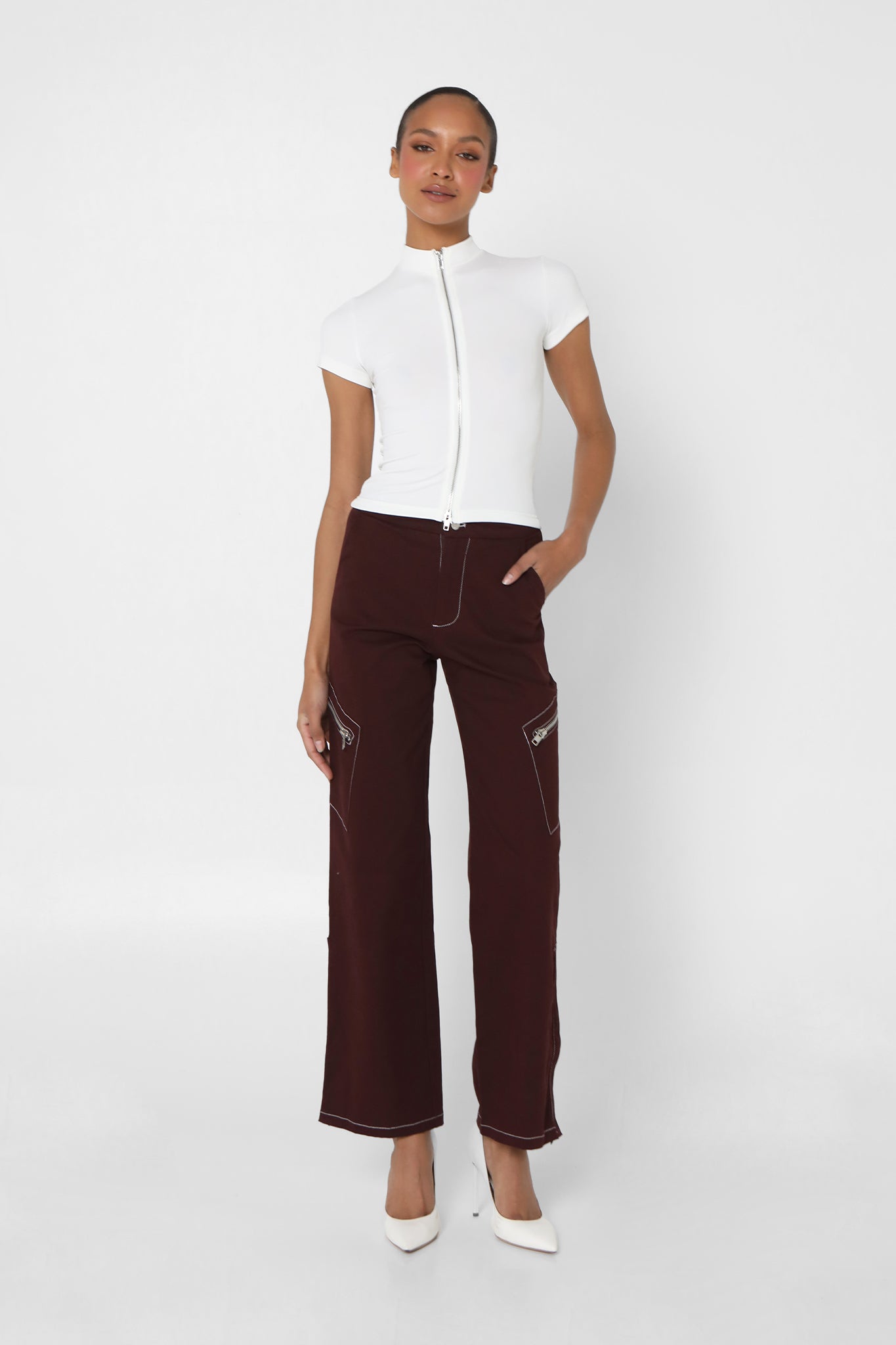 VAEDA PANTS | PLUM