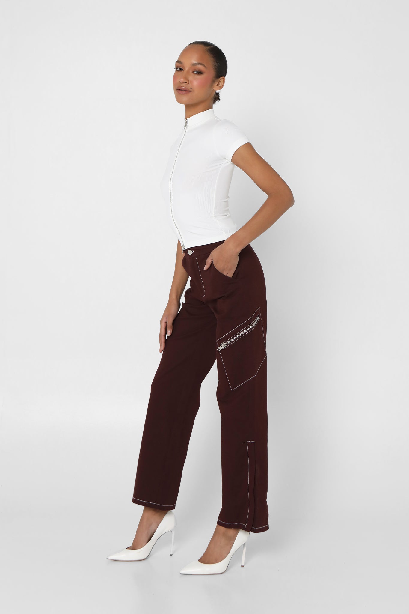 VAEDA PANTS | PLUM