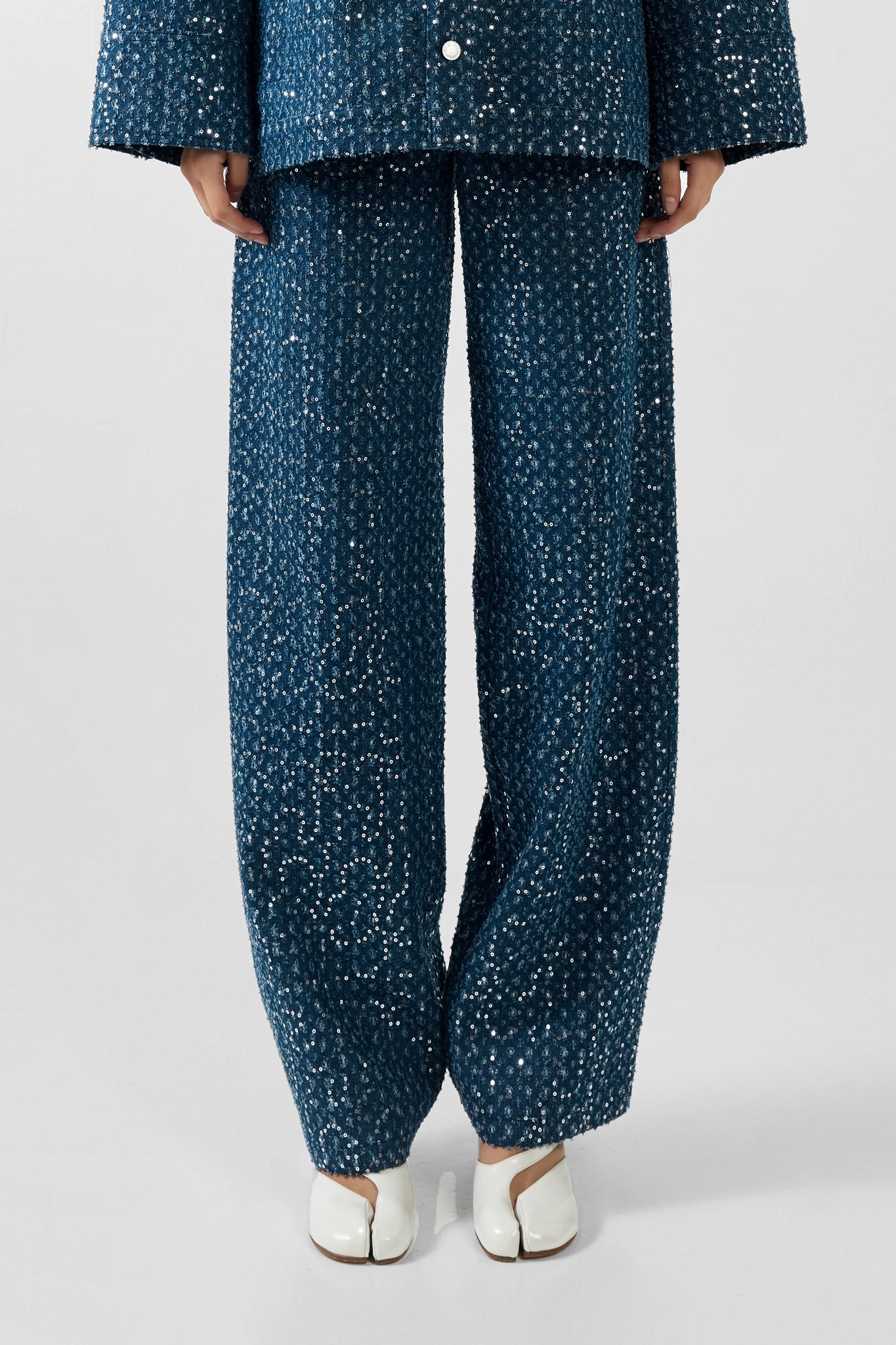 VALENTINO PANTS  | INDIGO SEQUIN