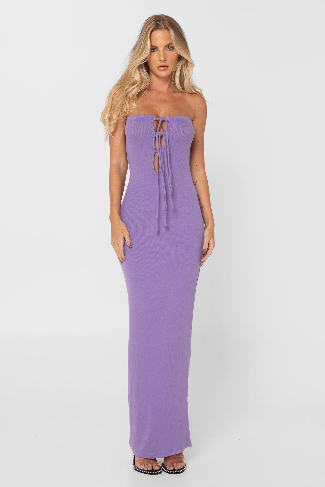 VIENNA MAXI DRESS | PURPLE