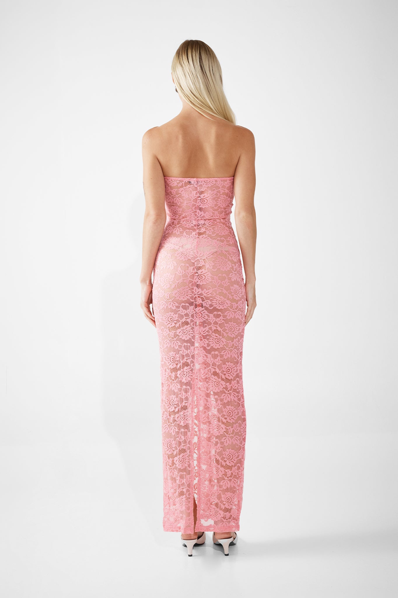 YASMIN DRESS | PINK LACE