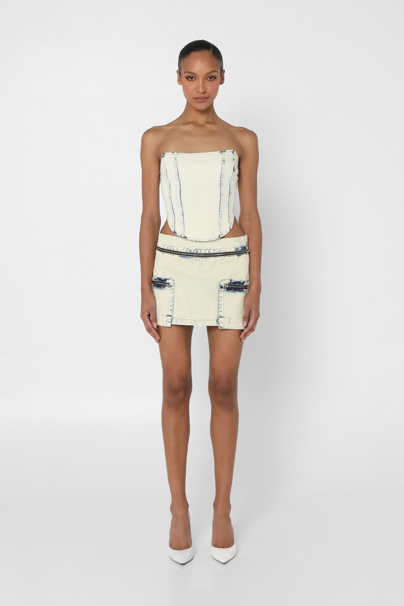 MONICA SKIRT | ACID WASH