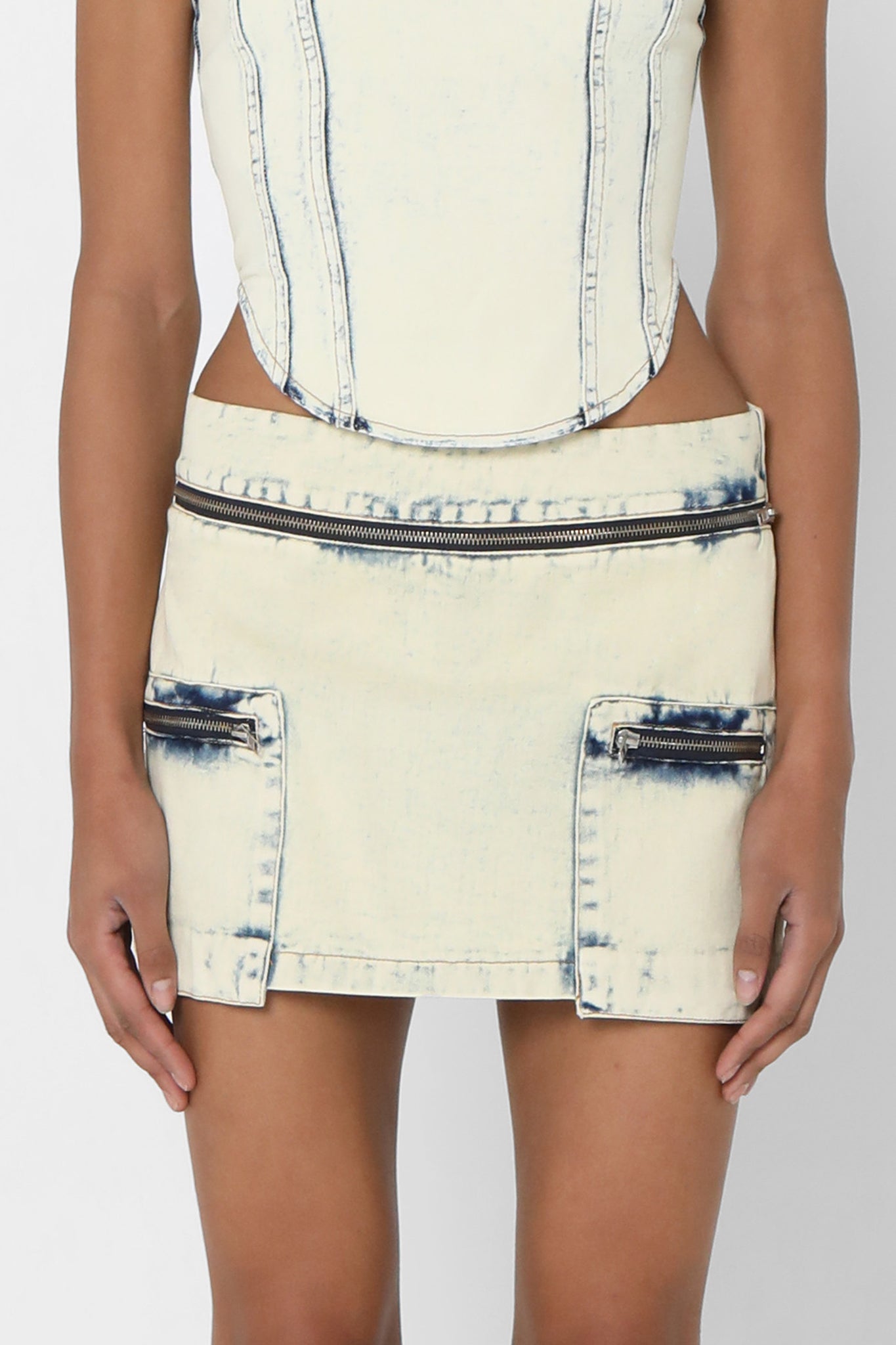 MONICA SKIRT | ACID WASH